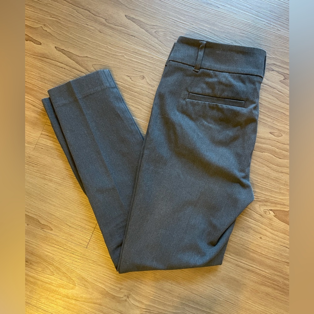 LOFT Skinny Ankle Gray Dress Pants